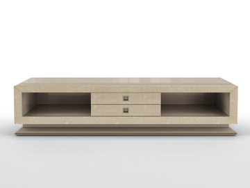 CONCORDE - Low solid wood TV cabinet with drawers by BRUNO ZAMPA - view 2